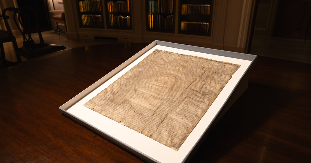 Harvard pagó 27 dólares por un ejemplar de la Carta Magna sin saber que era un original